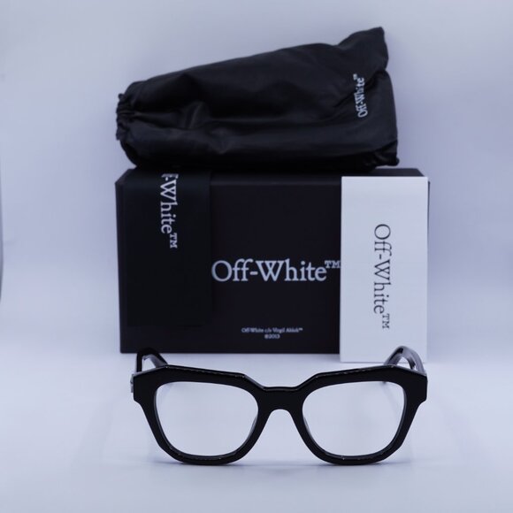 Final Price! Off-White OERJ07F STYLE 7F 1000 Black Eyeglasses 52mm - Picture 3 of 10